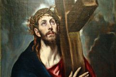 32 Christ Carrying the Cross - El Greco 1580s - Robert Lehman Collection New York Metropolitan Museum Of Art